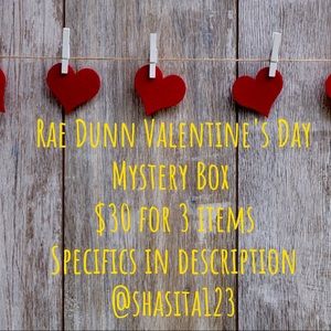 RAE DUNN VALENTINES MYSTERY BOX 30 FOR 3